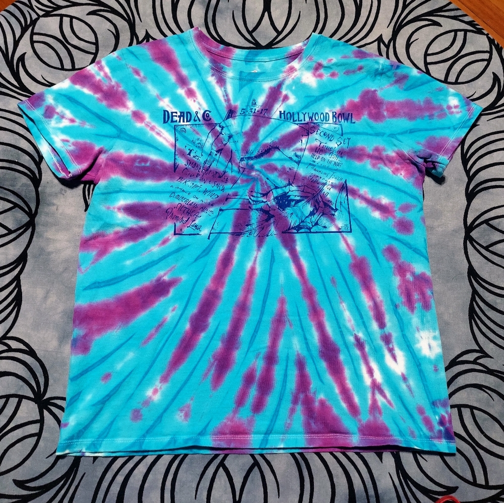 Dead & Co Bob Weir Spring Tour Lot Tie Dye T-Shirt Womens M